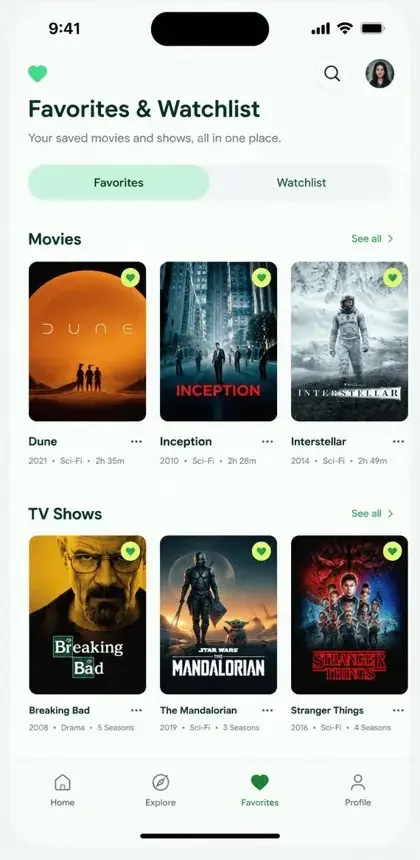 ai网站APP - 追剧收藏 ai网站APP追剧收藏界面